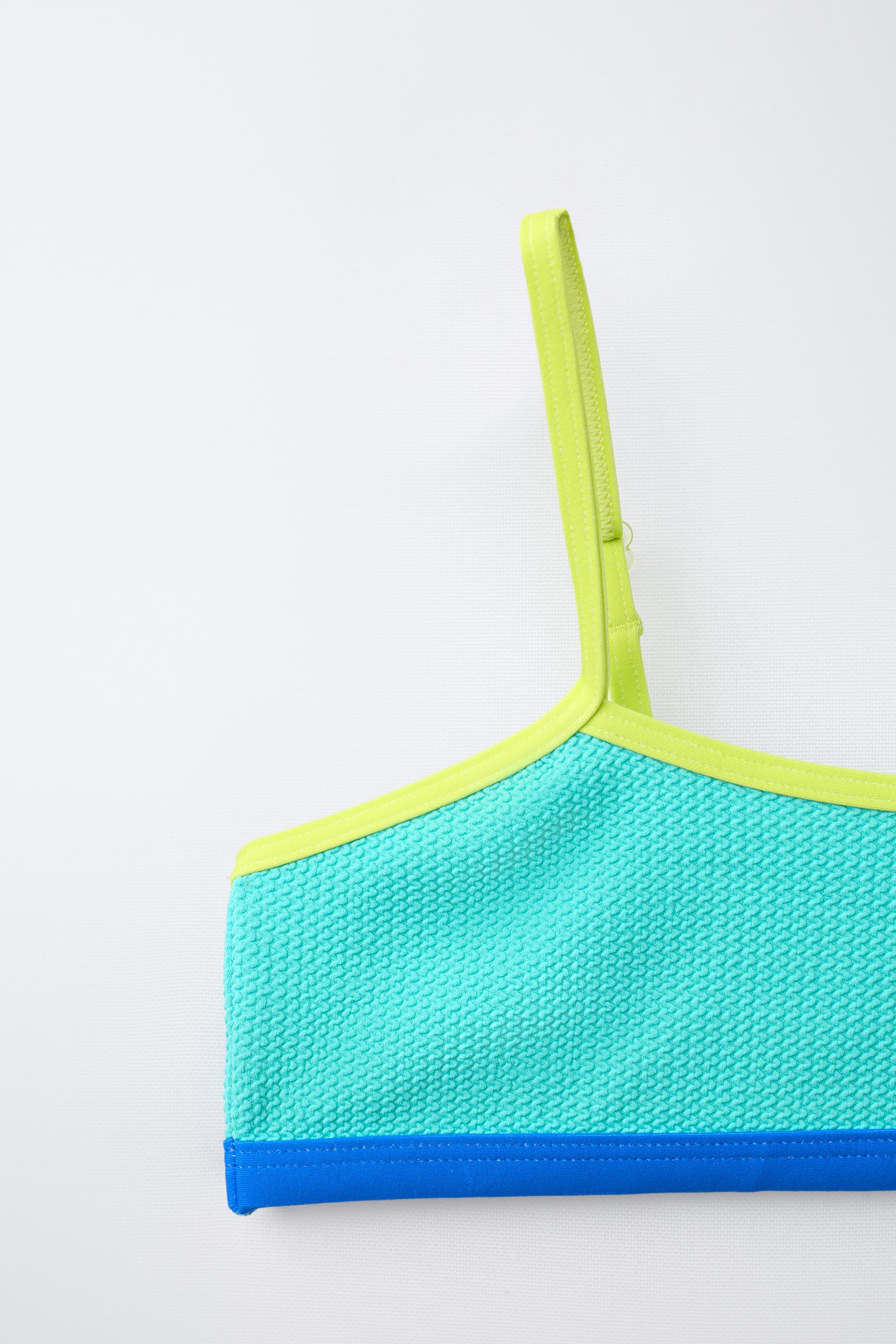 AGES 6-14 / CONTRASTING PIPING BIKINI